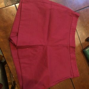 ann taylor factory red/ maroon dressy shorts